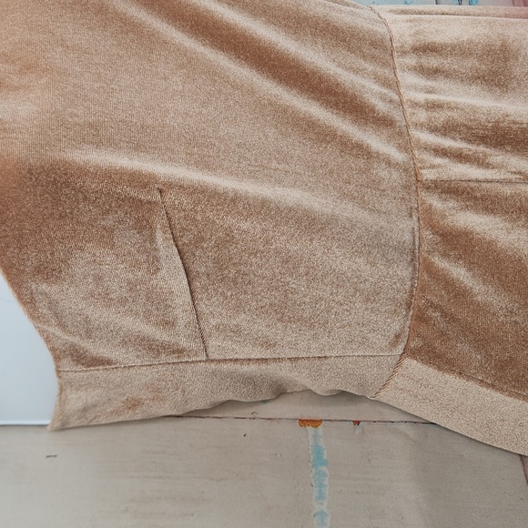 BALTIC BORN Maxi Dress Tatiana Velvet One Shoulder Champagne - Picture 5 of 9